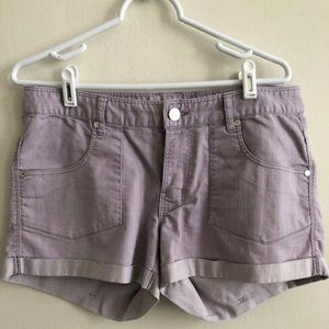 Purple Express Jean Shorts